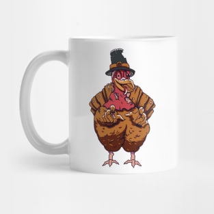 Zombie Apocalypse Turkey Halloween Thanksgiving Horror Mug